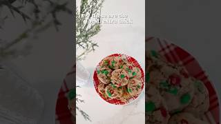 The best Extra Thick Christmas Chocolate Chip MampM Cookies ❤️💚 christmascookies [upl. by Herrah120]