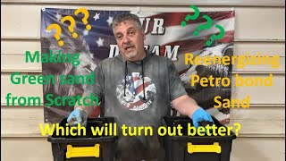 Reenergizing Petro Bond Sand vs Making new Green Sand greensand smelting sandcasting vitamix [upl. by Ava]