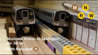 Munipals MNRW Lexington Av 59 St Action [upl. by Adiari]