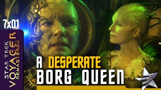 A Desperate Borg Queen  Janeway Confrontation 🖖 Star Trek Voyager Remastered 7x01 quotUnimatrix Zeroquot [upl. by Derrek]