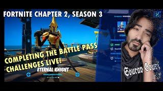 Completing Week 4 Challenges FORTNITE Live [upl. by Ahsyad]