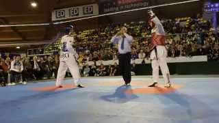 Best Taekwondo fight Aaron Cook VS Sebastian Cris  80 KG [upl. by Zoltai]