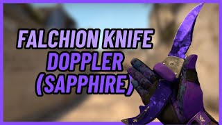 ★ Falchion Knife Doppler Sapphire  CSGO Knife Showcase [upl. by Philana295]