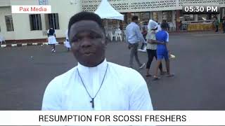 RESUMPTION OF 20242025 FRESHERS IN SCOSSI [upl. by Ahtimat]