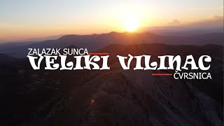 Zalazak sunca Veliki Vilinac  planina Čvrsnica [upl. by Ynamad]