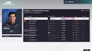 F1 MANAGER 2024 MERCEDES NO COMMENTARY CAREER MODE 16 MONZA WAKING UP AT THE END [upl. by Daria191]