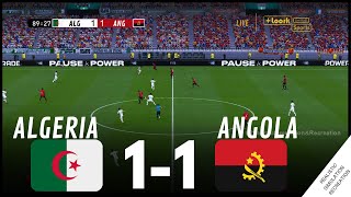 الجزائر 11 أنجولا أبرز أحداث المباراة • محاكاة من لعبة فيديو afcon2023 [upl. by Aremus809]