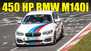 A Lap in a 450 HP BMW M140i on the Nürburgring [upl. by Norred672]