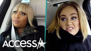 Nicki Minaj NAILS Adele Impression In New Carpool Karaoke [upl. by Vitkun861]