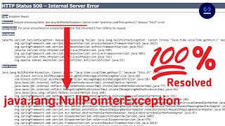 null pointer exception java  null pointer exception spring spring springboot springframework [upl. by Joshuah305]