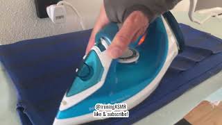 60 ASMR ironing with hot steam burst iron steams a lot ironingasmr steamiron [upl. by Murat689]