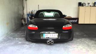 Porsche Boxster 986 S sound  race exhaust system [upl. by Yelyah350]