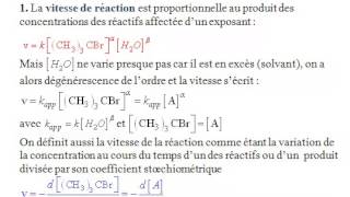 Exercice corrigé cours et vidéo de cinétque chimique avec dégénérescence de lordremp4 [upl. by Aneehs]