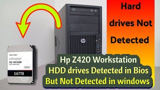 Solved Hp z420 Workstation SAS Controller  HDDs Not Detected Solution [upl. by Atled]