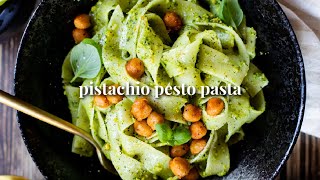 Pistachio Pesto Pasta  This Savory Vegan [upl. by Aldora]