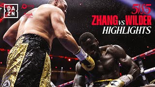 BRUTAL KO  Zhilei Zhang vs Deontay Wilder Highlights Queensberry vs Matchroom  Riyadh Season [upl. by Laeira]