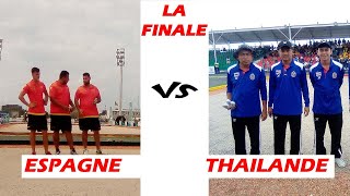 Petanque 2023 Mondial ESPAGNE vs THAILANDE [upl. by Ahsratal]