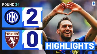 INTERTORINO 20  HIGHLIGHTS  Calhanoglu at the double  Serie A 202324 [upl. by Jolyn]