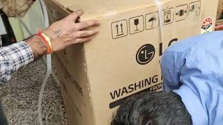 LG 7 Kg Smart Inverter FullyAutomatic Top Loading Washing Machine  Unboxing and Quick Installation [upl. by Marl]