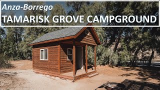 AnzaBorrego TAMARISK GROVE CAMPGROUND REVIEW walkthrough amenities registration [upl. by Auqenet]