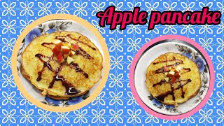 Tasty and delicious apple pancake 🥞 apple pancake recipe eggless pancake recipe [upl. by Nnairrehs444]