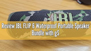 Review JBL FLIP 6 Waterproof Portable Speaker Bundle with gSport Carbon Fiber Case Black [upl. by Dallas]