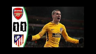 Arsenal vs Atletico Madrid 11  Resumen  Highlights Extended 27 April 2018 [upl. by Eizdnil]