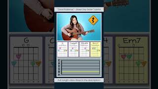 Good Riddance Green Day Guitar Tutorial EASY shorts [upl. by Enaej]