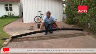 ACO Channel Drainage Installation Demo [upl. by Kho]