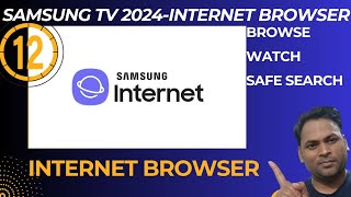 How to use internet browser in Samsung Smart TV ⚡️ [upl. by Kerrie]