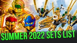 LEGO Ninjago Summer 2022 Sets List [upl. by Signe]