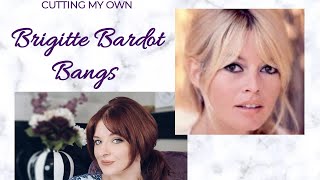 How I Cut My Brigitte Bardot Bangs [upl. by Sigsmond]