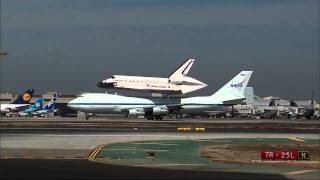 Space Shuttle Endeavour Lands in Los Angeles [upl. by Fidelity]