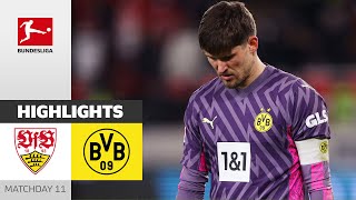 VfB Stuttgart  Borussia Dortmund 21  Highlights  Matchday 11 – Bundesliga 202324 [upl. by Celin]