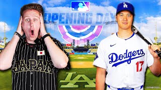 SHOHEI OHTANIS FIRST EVER DODGERS OPENING DAY  Kleschka Vlogs [upl. by Kiryt]