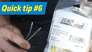 How to Splice Different Gauge Wire With Seachoice StepDown Butt Connectors [upl. by Ahsitniuq]