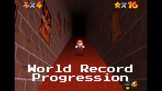 World Record Progression Super Mario 64 any [upl. by Feerahs546]