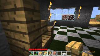 Furniture Ideas Tutorial  Minecraft Beta 1718 [upl. by Leahcimdivad]