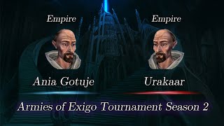 Ania Gotuje vs Urakaar  Armies of Exigo Tournament Season 2 [upl. by Jezabelle]