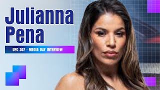 Julianna Pena talks Raquel Pennington Kayla Harrison and more ahead of UFC 307 [upl. by Saretta223]