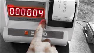 10 Item One Time Billing Print  Weighing Machine  Scale [upl. by Malliw]