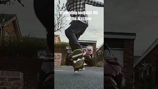 Rate my skate  first attempt at backside 180 skateboarding mfdoom bs180 shorts [upl. by Aeriell]