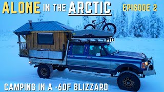 Driving an Old Ford Truck to the Arctic Ocean in 60F51C  5 Days2000 miles Snowstorm Camping [upl. by Kursh]