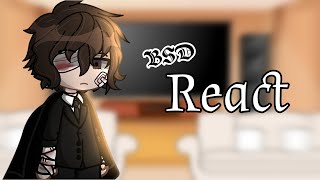 BSD React to  Dazai angst  requested  GCRV [upl. by Aicilat]