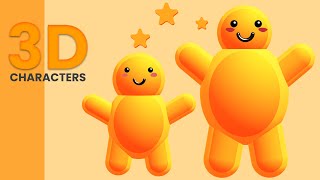 Create your First 3D Character with Spline easy and simple2021 [upl. by Fonsie617]