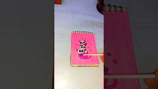 Cute fun panda drawing satisfying painting shortsfeed shorts panda painting how [upl. by Randa838]