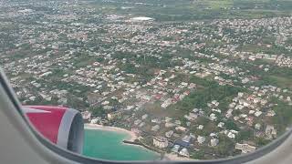 Virgin Atlantic Coming into land at Grantley Adams Airport Barbados November 2019 [upl. by Valenta972]