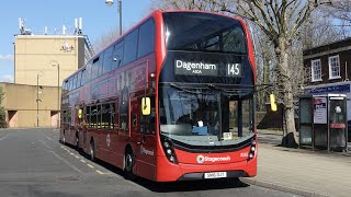 London Bus Route 145  Leytonstone to Dagenham ASDA  Subtitles [upl. by Eiramait]