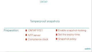 NetApp ONTAP tamperproof snapshots [upl. by Vikky973]