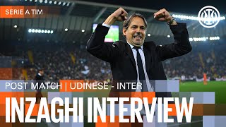 SIMONE INZAGHI INTERVIEW  UDINESE 12 INTER 🎙️⚫🔵 [upl. by Asum]